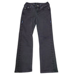 True Religion Jeans Billie Black Womens 25 World Tour Stitched Pockets Straight