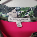 Fairway & Greene Gold Tee Pink Womens M Leaves Collar 1901 Sault Country Club