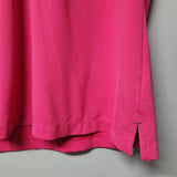 Fairway & Greene Gold Tee Pink Womens M Leaves Collar 1901 Sault Country Club