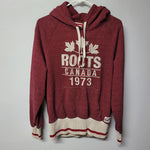 Roots Canada Hoodie Red Womens Medium Authentic Northern Fall Warm Quality