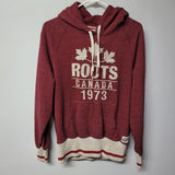 Roots Canada Hoodie Red Womens Medium Authentic Northern Fall Warm Quality