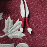 Roots Canada Hoodie Red Womens Medium Authentic Northern Fall Warm Quality