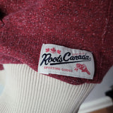 Roots Canada Hoodie Red Womens Medium Authentic Northern Fall Warm Quality