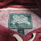 Roots Canada Hoodie Red Womens Medium Authentic Northern Fall Warm Quality