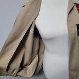 Alfred Dunner Petite Jacket Embroidered Shoulder Pads Womens 16 Tan Vintage