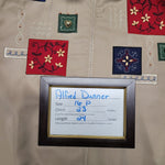 Alfred Dunner Petite Jacket Embroidered Shoulder Pads Womens 16 Tan Vintage