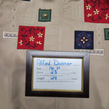 Alfred Dunner Petite Jacket Embroidered Shoulder Pads Womens 16 Tan Vintage