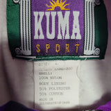 Kuma Sport Nylon Sweatsuit Jacket Pant Vintage Purple Zipper Vintage Large Black