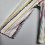 Roxy Hoodie Stripes Beach Vibes Summer Cali Cotton Blend Coastal Womens Small