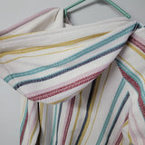 Roxy Hoodie Stripes Beach Vibes Summer Cali Cotton Blend Coastal Womens Small