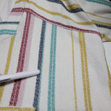 Roxy Hoodie Stripes Beach Vibes Summer Cali Cotton Blend Coastal Womens Small