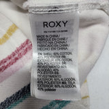 Roxy Hoodie Stripes Beach Vibes Summer Cali Cotton Blend Coastal Womens Small