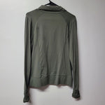 Lole Athletic Jacket Full Zip Womens XL Green Zipper Pocket Long Sleeve Active
