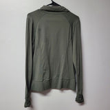 Lole Athletic Jacket Full Zip Womens XL Green Zipper Pocket Long Sleeve Active