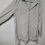 J Jill Striped Button Down Shirt Womens XL Professional Business Collared Top