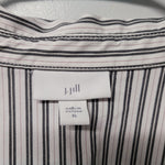J Jill Striped Button Down Shirt Womens XL Professional Business Collared Top