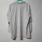 J Jill Striped Button Down Shirt Womens XL Professional Business Collared Top