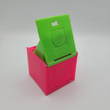 1972 Mattel Alphabet Pop Up Block Toy Plastic Vintage Letter Ice Cream Learn