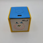 1972 Mattel Alphabet Pop Up Block Toy Plastic Vintage Letter Jelly Learn Jam J