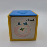 1972 Mattel Alphabet Pop Up Block Toy Plastic Vintage Letter Jelly Learn Jam J