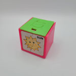 1972 Mattel Alphabet Pop Up Block Toy Plastic Vintage Letter Learn School Sun