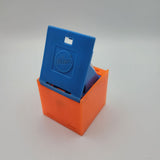 1972 Mattel Alphabet Pop Up Block Toy Plastic Vintage Letter Learn School XRay