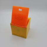 1972 Mattel Alphabet Pop Up Block Toy Plastic Vintage Letter Learn School Yarn