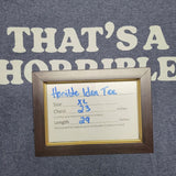 Horrible Idea Tee Shirt What Time Blue Gray Mens XL Friends Influence
