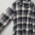 Carhartt Flannel Button Down Shirt Gray Plaid Plaidurday 906 Yooper Mens 2XL