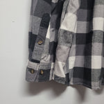 Carhartt Flannel Button Down Shirt Gray Plaid Plaidurday 906 Yooper Mens 2XL