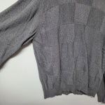 Haggard Sweater Mens XXL Gray Knit Square