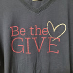 Be The Give Thirty-One Shirt Blue Heart Glitter Womens XL Bags Hostess Rep