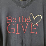 Be The Give Thirty-One Shirt Blue Heart Glitter Womens XL Bags Hostess Rep