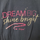 Dream Big Bright Thirty-One Shirt Blue Glitter Womens XL Bags Hostess Rep