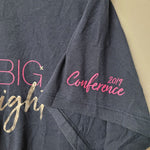 Dream Big Bright Thirty-One Shirt Blue Glitter Womens XL Bags Hostess Rep