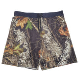 Camouflage Swim Trunks Shorts Mens XXL Black Pocket No Liner Drawstring Waist