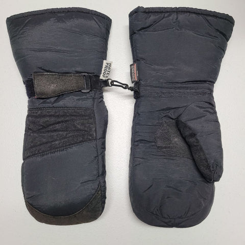 Snowmobile Mittens Adjustable Strap Thinsulate Waterproof Black Small Winter