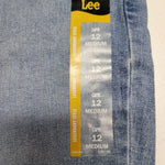 Lee Capri Jeans Womens 12 Medium Mid Rise Legendary Style Light Blue Tags