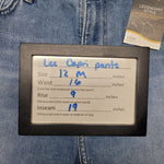 Lee Capri Jeans Womens 12 Medium Mid Rise Legendary Style Light Blue Tags