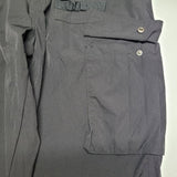 American Stitch Nylon Pants Stretch Waist Snap Pockets Women's Junior XL Black
