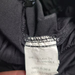 American Stitch Nylon Pants Stretch Waist Snap Pockets Women's Junior XL Black
