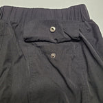 American Stitch Nylon Pants Stretch Waist Snap Pockets Women's Junior XL Black