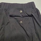 American Stitch Nylon Pants Stretch Waist Snap Pockets Women's Junior XL Black