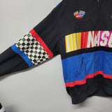 Nascar Winston Cup Jacket Black Vintage Mens Medium Embroidered No Driver Fan