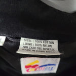 Nascar Winston Cup Jacket Black Vintage Mens Medium Embroidered No Driver Fan