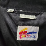 Nascar Winston Cup Jacket Black Vintage Mens Medium Embroidered No Driver Fan