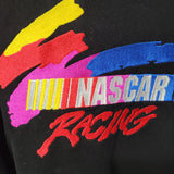 Nascar Winston Cup Jacket Black Vintage Mens Medium Embroidered No Driver Fan