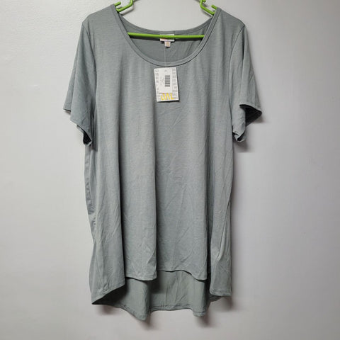 Lularoe Classic Tee Shirt Womens Pkus Size 3X Tags Basic Plain Solid Green