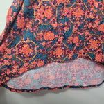 Lularoe Irma Shirt Top Womens 3XL Floral Pink Red Comfortable Casual Classic