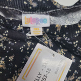 Lularoe Kelly Shirt Top Floral Black Womens Plus Size 3XL Short Sleeve Summer